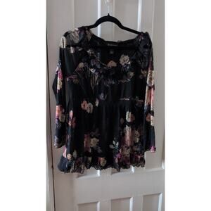 flowy floral top L